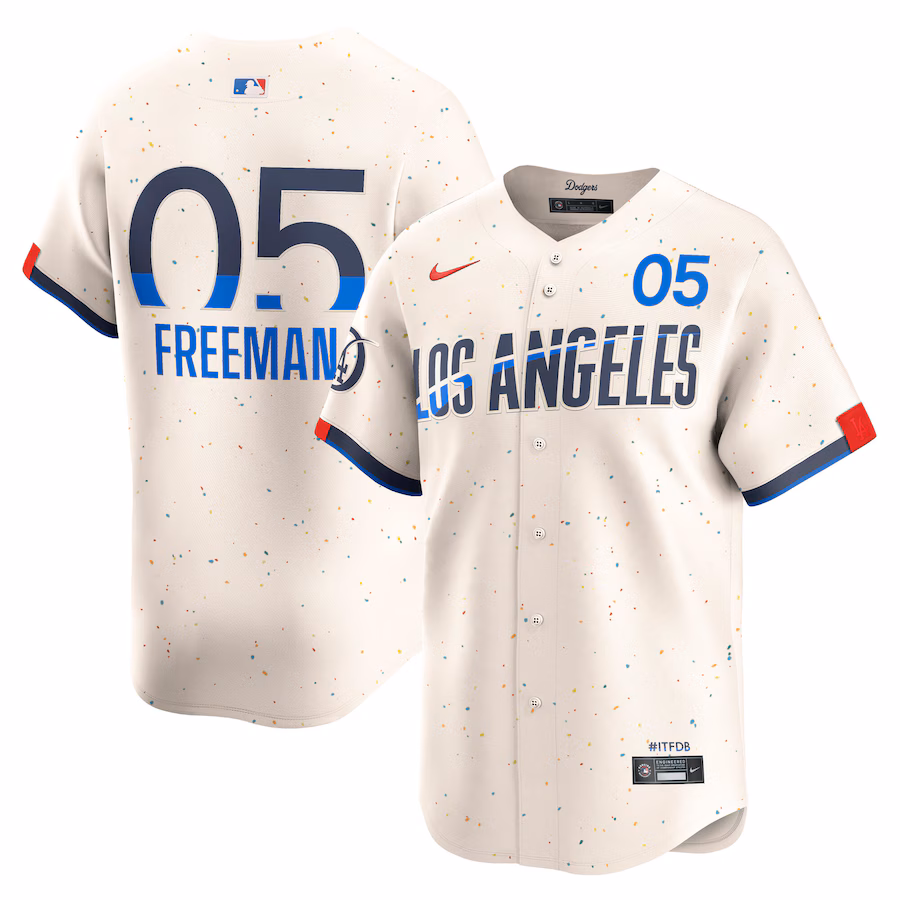 Men's Los Angeles Dodgers Freddie Freeman Nike Cream City Connect Limited Player Jersey - Jersey