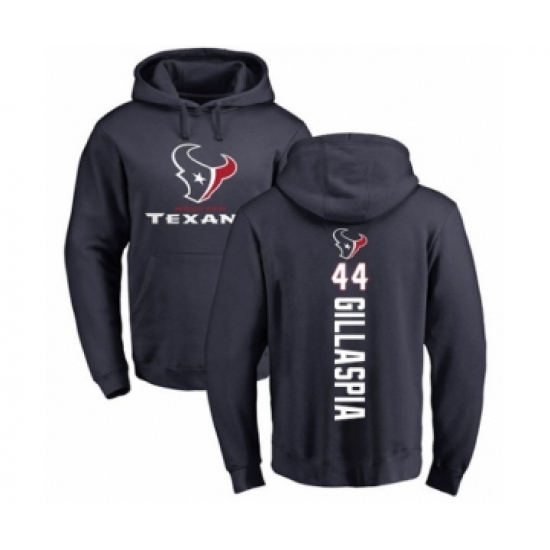 Football Houston Texans #44 Cullen Gillaspia Navy Blue Backer Pullover Hoodie - Jersey