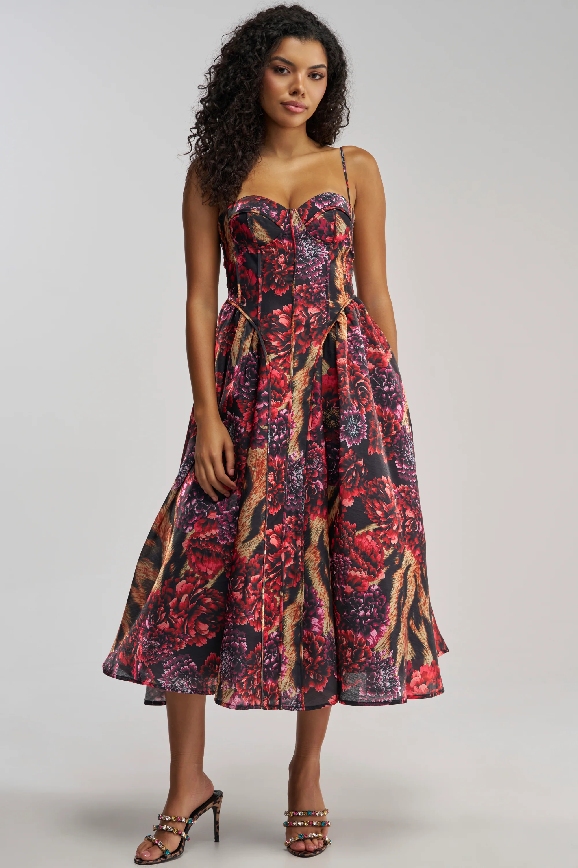 FEELING FLORAL MAXI DRESS IN TIGER MULTI - Akira Wear