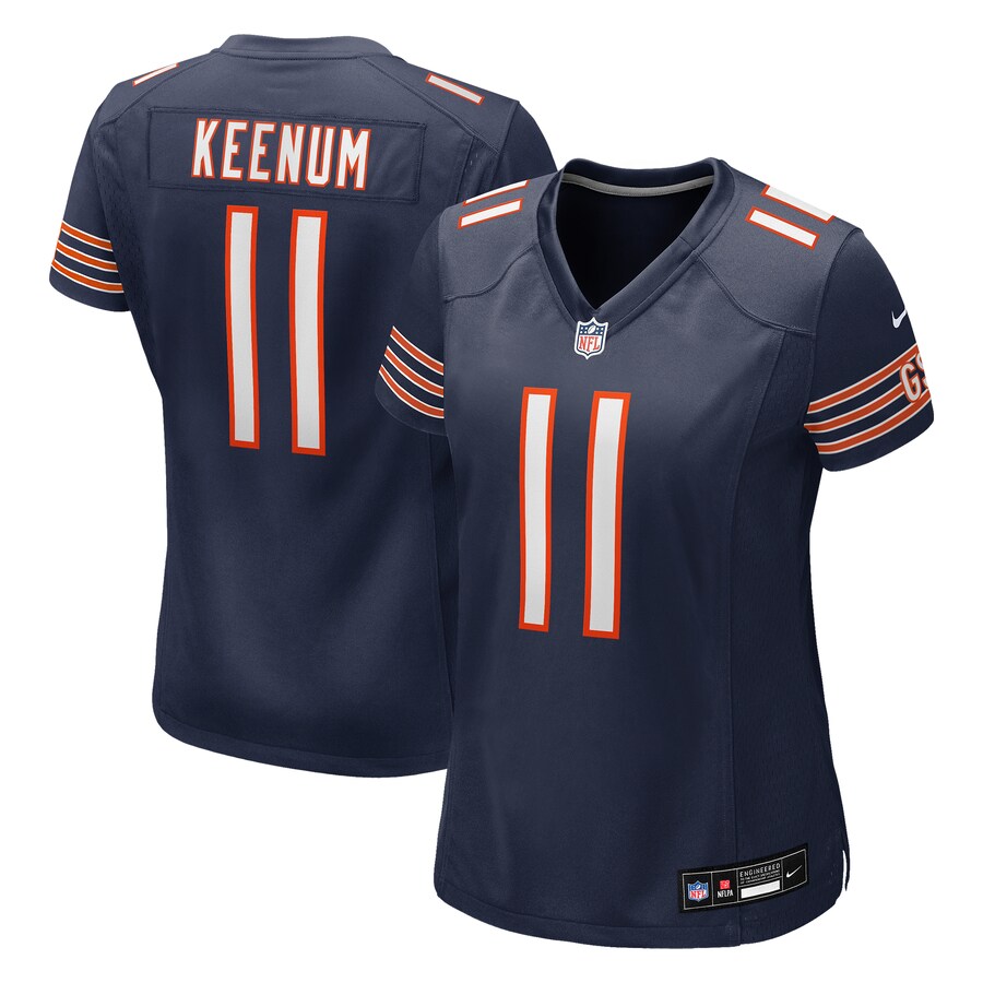 Women's Chicago Bears Case Keenum Nike Navy Team Game Jersey - Jersey