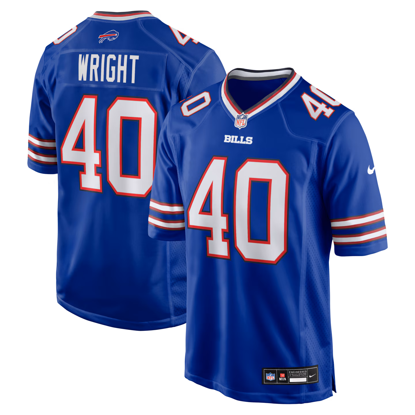 Men's Buffalo Bills Matthew Wright Nike Royal Team Game Jersey - Jersey