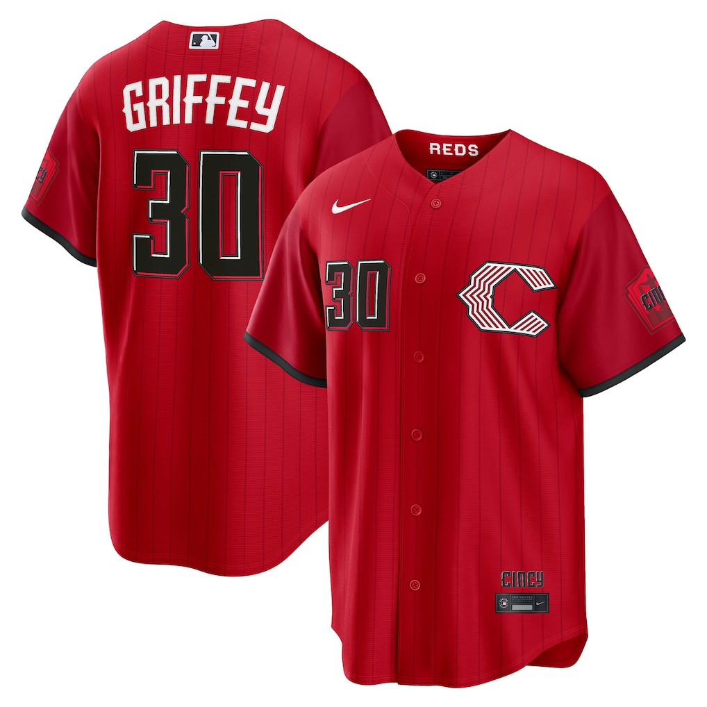 Men's Cincinnati Reds Ken Griffey Jr. Nike Red 2026 City Connect Stadium Jersey - Jersey