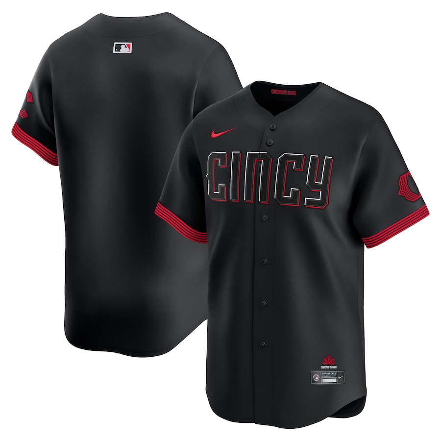 Men's Cincinnati Reds Nike Black City Connect Limited Jersey - Jersey