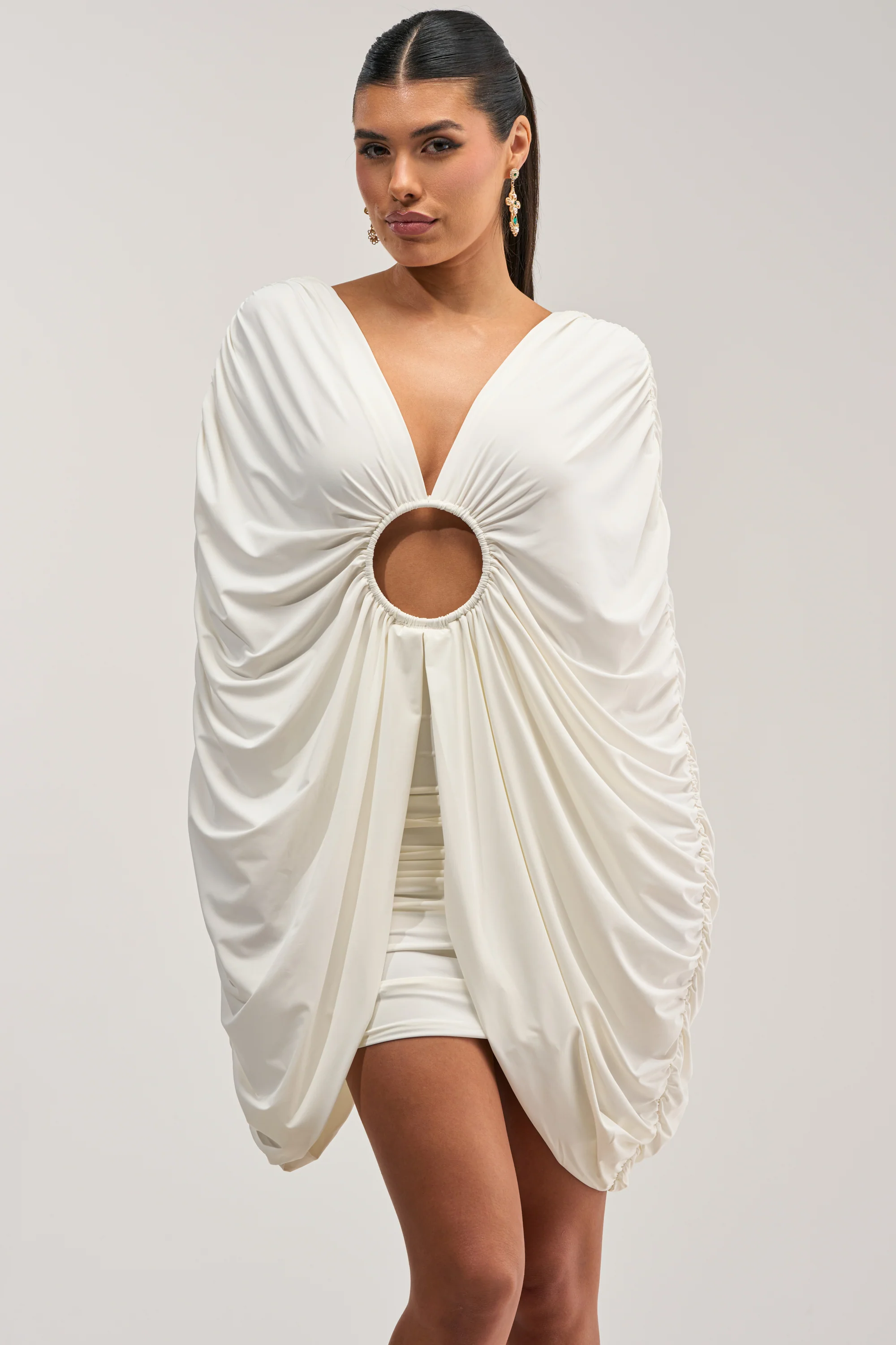 BAD DECISIONS MINI DRESS IN WHITE - Akira Wear