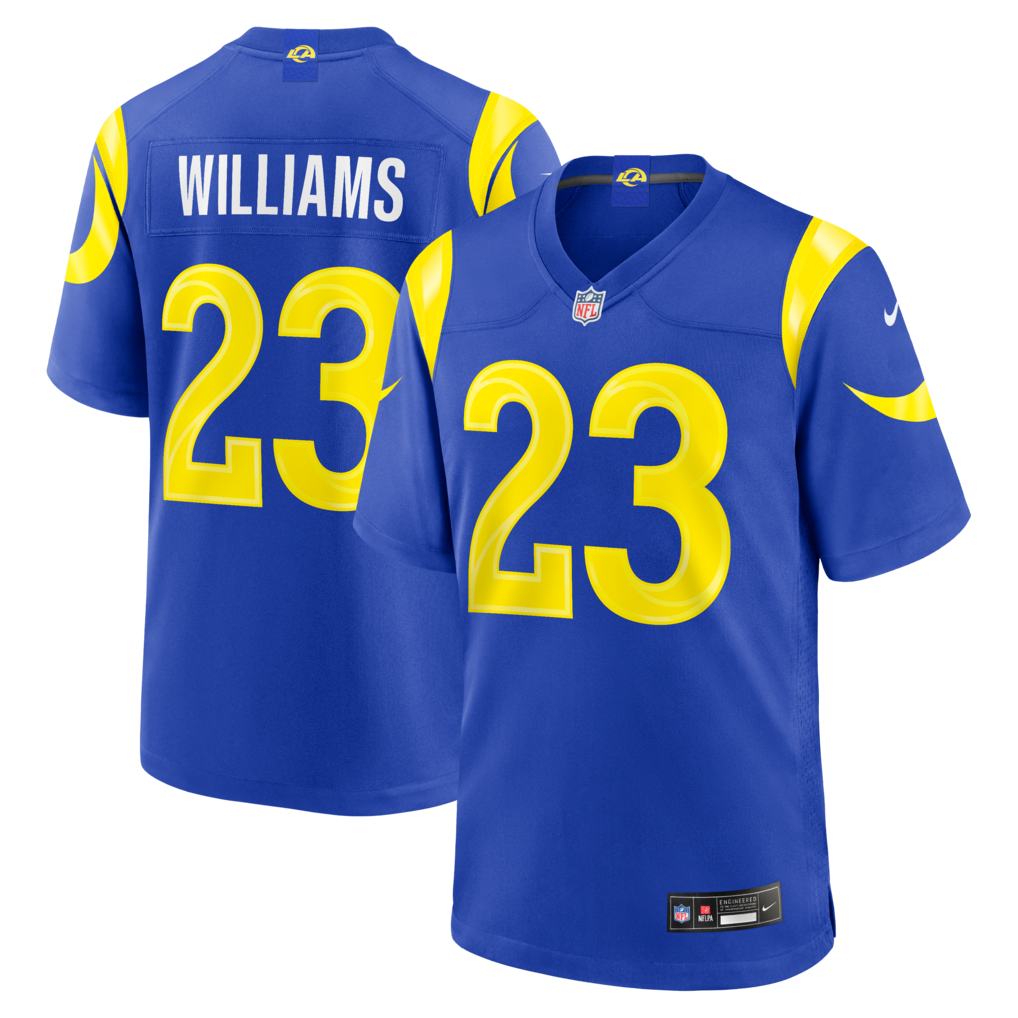 Men's Los Angeles Rams Kyren Williams Nike Royal Team Game Player Jersey - Jersey