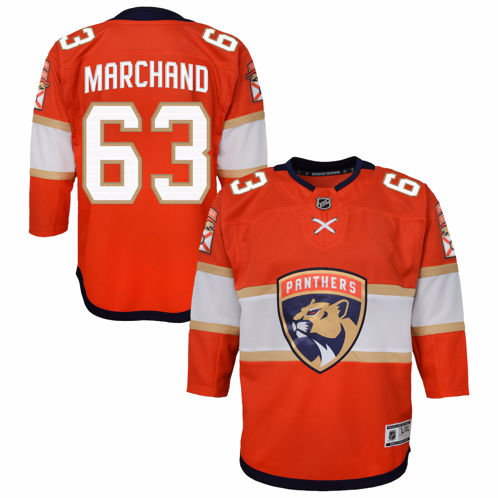 Youth Florida Panthers Brad Marchand Outerstuff Red Premier Player Jersey - Jersey