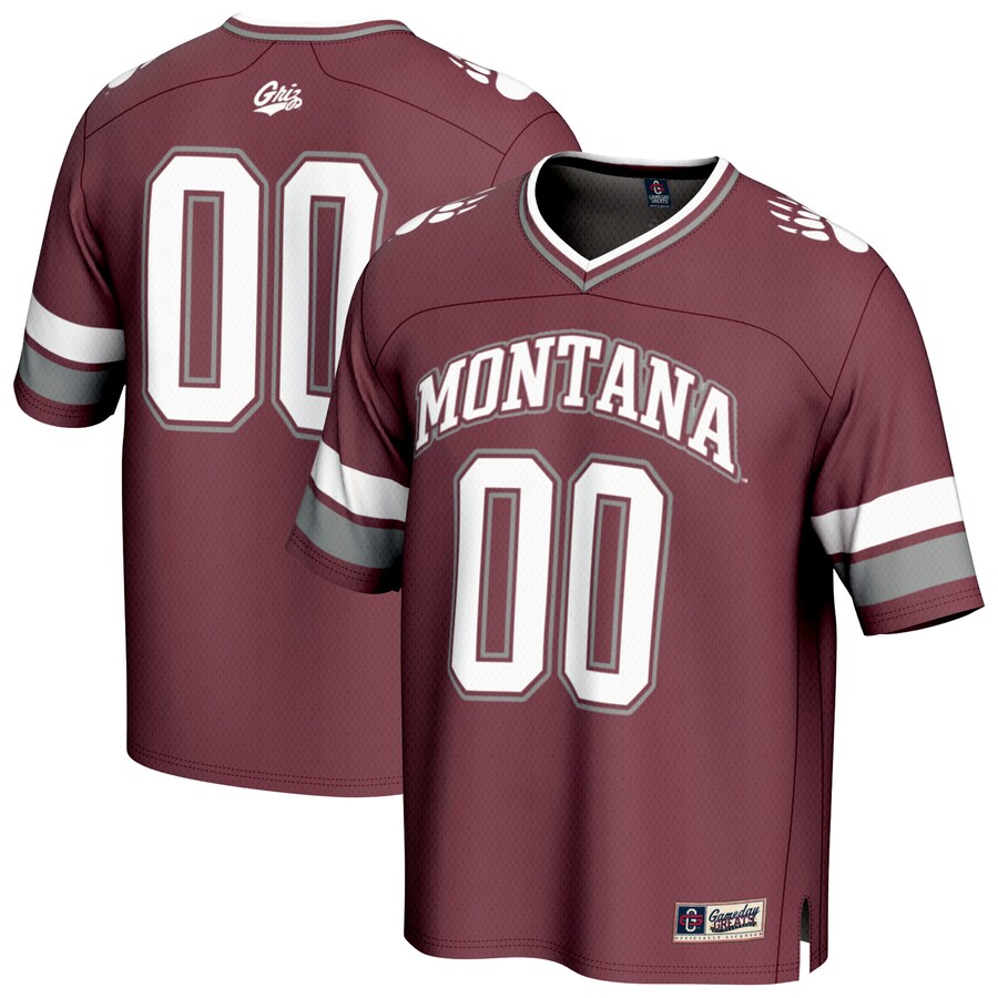Youth GameDay Greats #00 Maroon Montana Grizzlies Lightweight Collegiate Football Fashion Jersey - Jersey