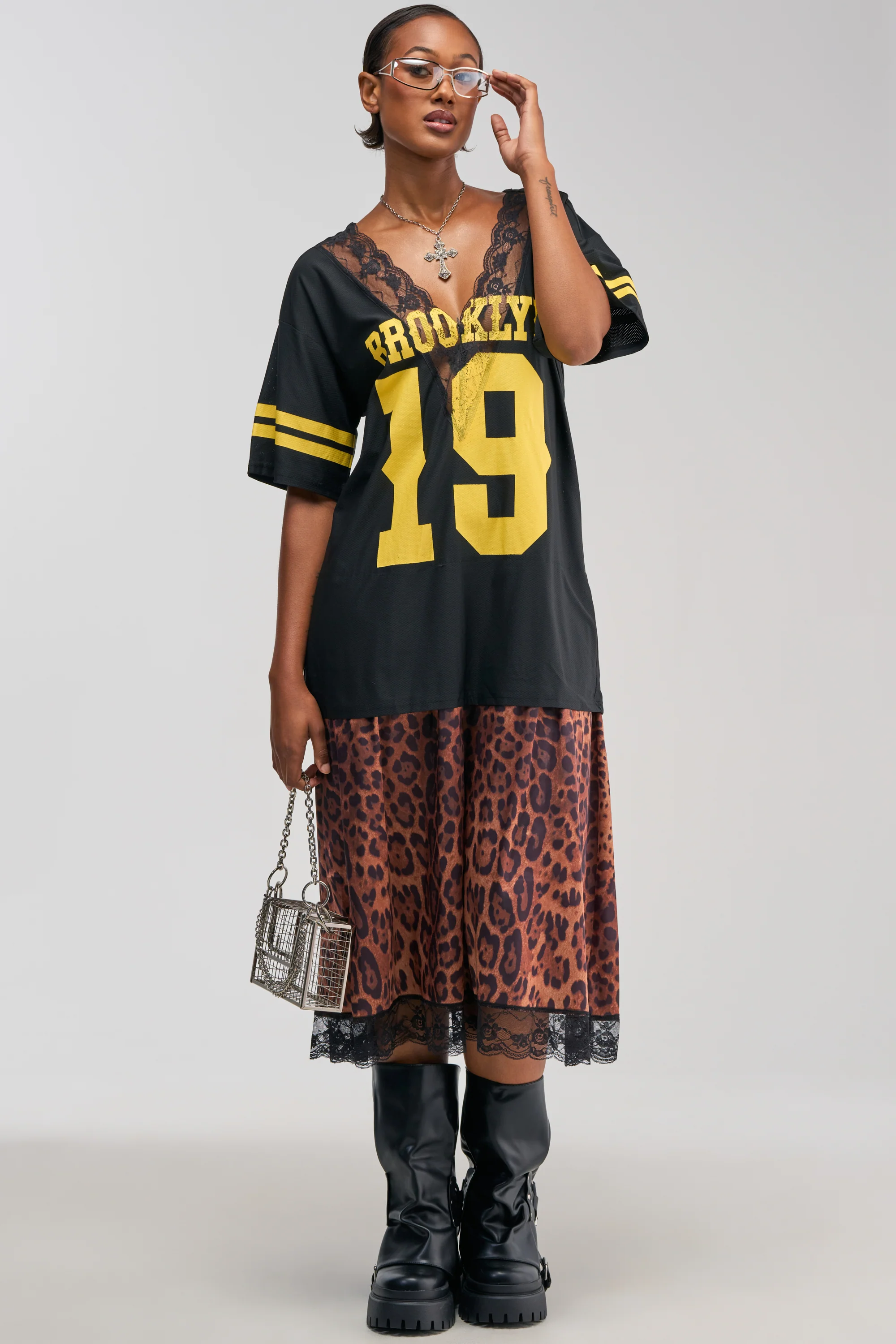 CITY GIRL LAYERED JERSEY MAXI DRESS - Akira Wear