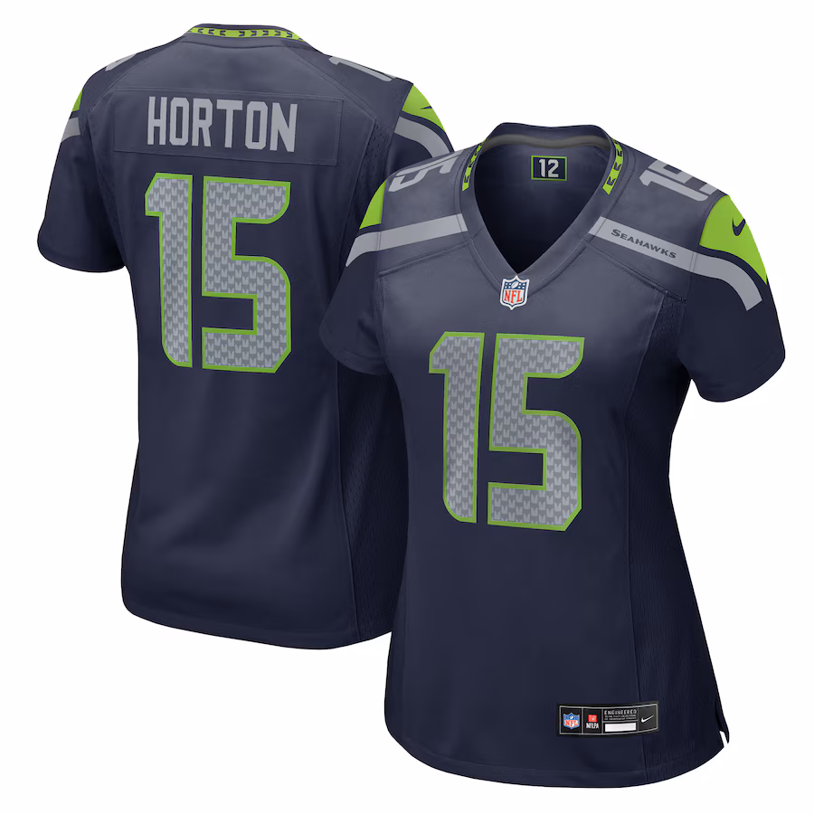 Women's Seattle Seahawks Tory Horton Nike College Navy Team Game Jersey - Jersey