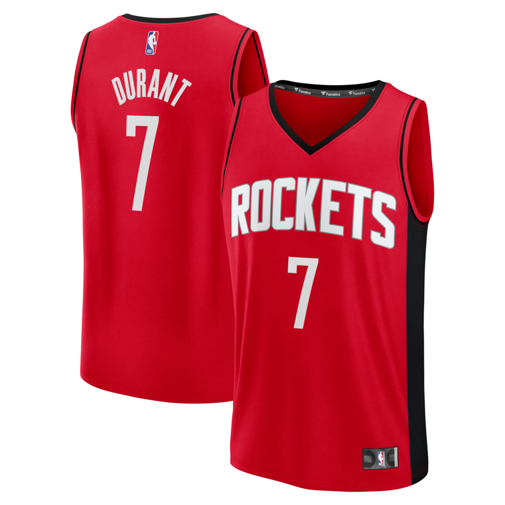 Youth Houston Rockets Kevin Durant Fanatics Red Fast Break Jersey - Icon Edition - Jersey