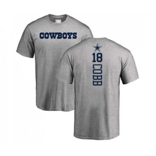 Football Dallas Cowboys #18 Randall Cobb Ash Backer T-Shirt - Jersey