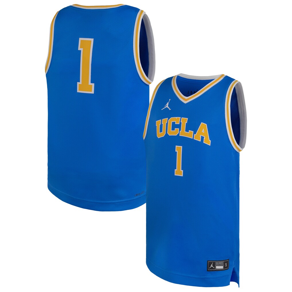 Youth Jordan Brand #1 Blue UCLA Bruins Replica Basketball Jersey - Jersey