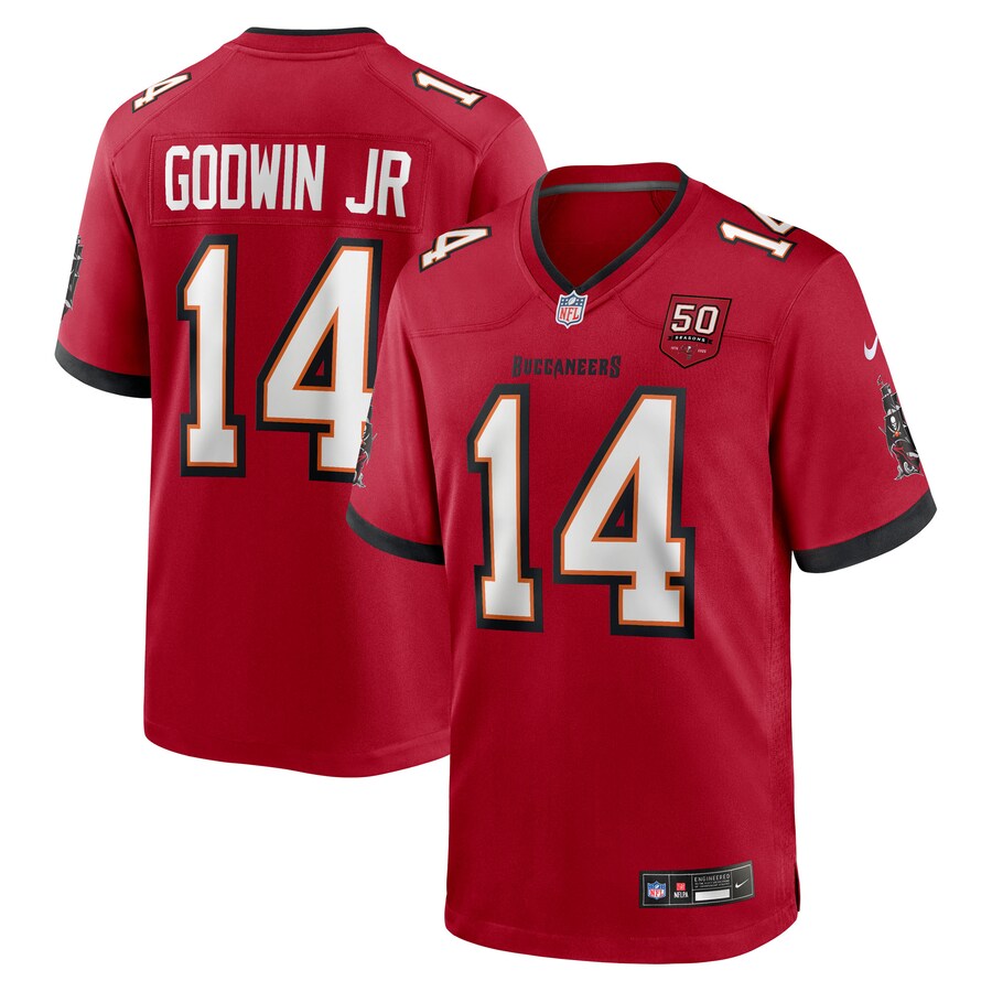 Men's Tampa Bay Buccaneers Chris Godwin Jr. Nike Red 50th Season Team Game Jersey - Jersey