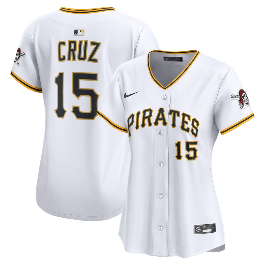 Women's Pittsburgh Pirates Oneil Cruz Nike White Home Limited Jersey - Jersey