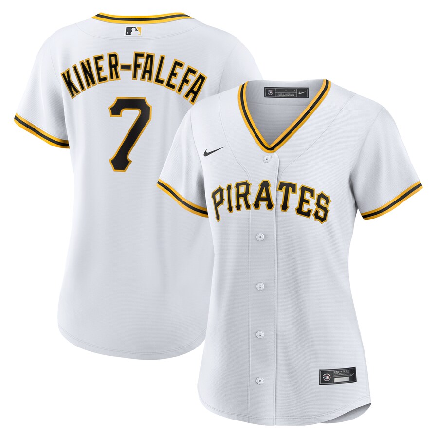 Women's Pittsburgh Pirates Isiah Kiner-Falefa Nike White Home Replica Jersey - Jersey