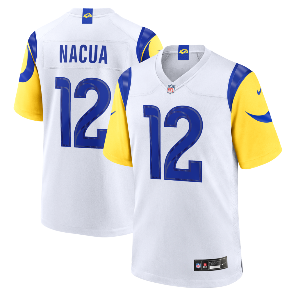 Men's Los Angeles Rams Puka Nacua Nike White White Game Player Jersey - Jersey