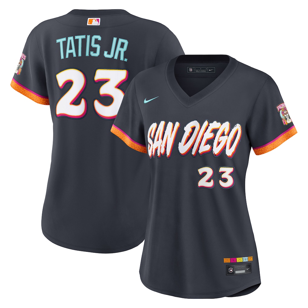 Women's San Diego Padres Fernando Tatis Jr. Nike Obsidian 2026 City Connect Stadium Jersey - Jersey