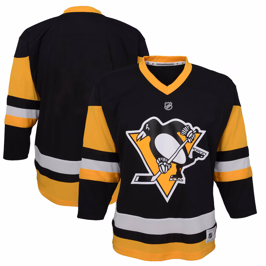 Toddler Pittsburgh Penguins Black Home Replica Jersey - Jersey