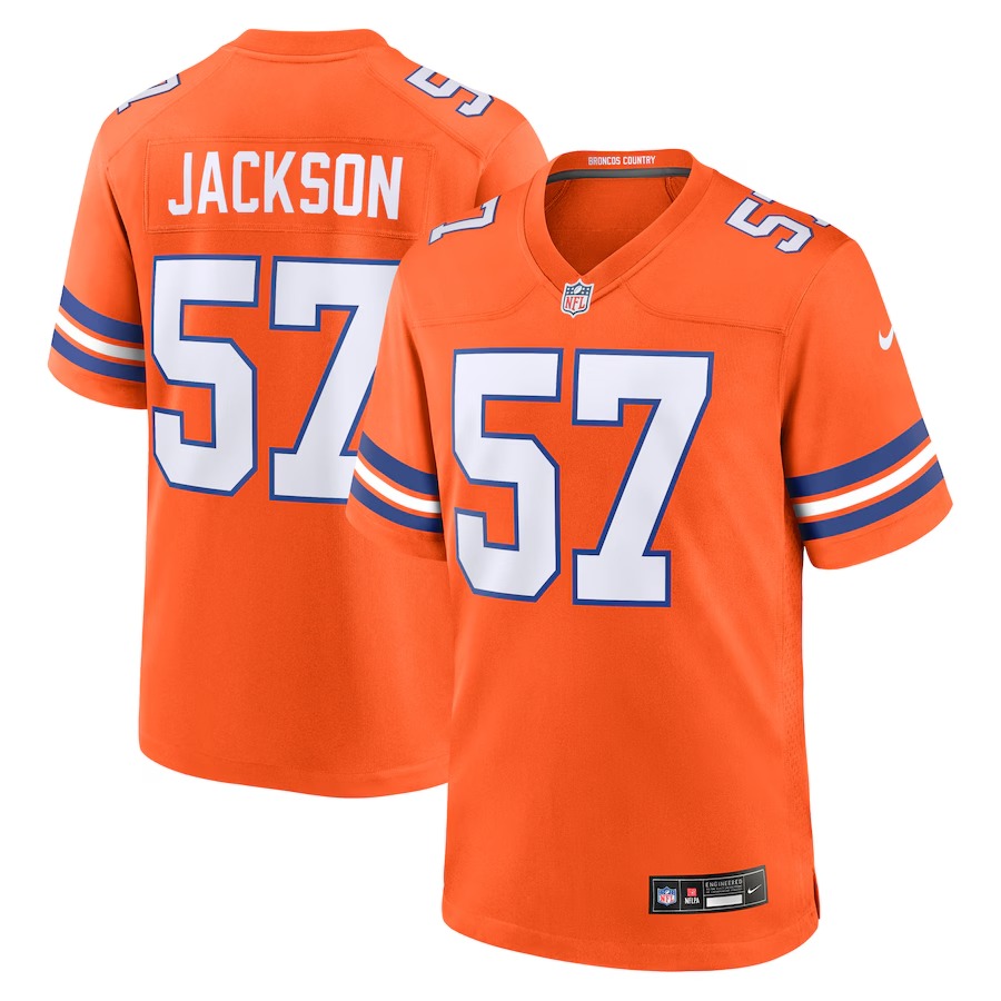Men's Denver Broncos Tom Jackson Nike Orange Retired Player Alternate Game Jersey - Jersey