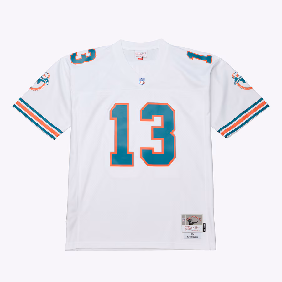 Men's Miami Dolphins Dan Marino Mitchell & Ness White 1994 Legacy Replica Jersey - Jersey