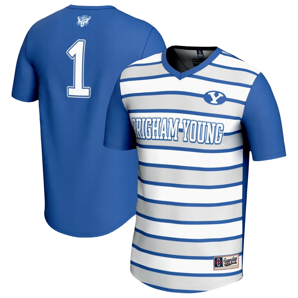Youth GameDay Greats #1 Royal BYU Cougars Lightweight Soccer Fashion Jersey - Jersey