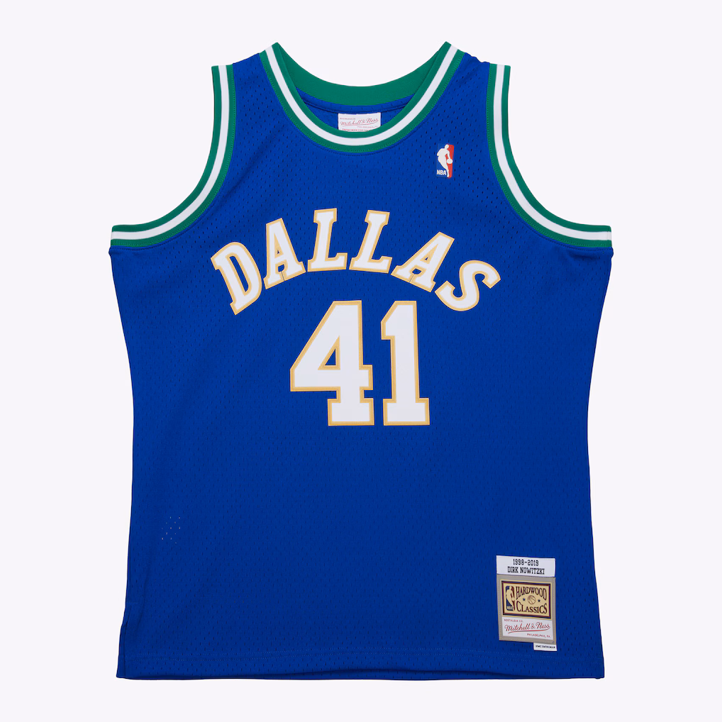 Men's Dallas Mavericks Dirk Nowitzki Royal 1998 Swingman Jersey - Jersey