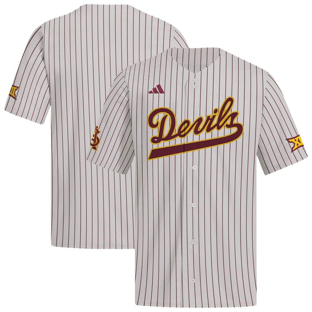 Men's adidas Gray Arizona State Sun Devils Alternate Replica Baseball Jersey - Jersey