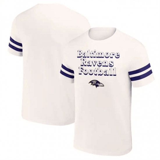 Men's Baltimore Ravens Cream X Darius Rucker Collection Vintage T Shirt - Jersey