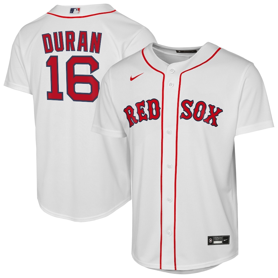 Youth Boston Red Sox Jarren Duran Nike White Home Replica Jersey - Jersey
