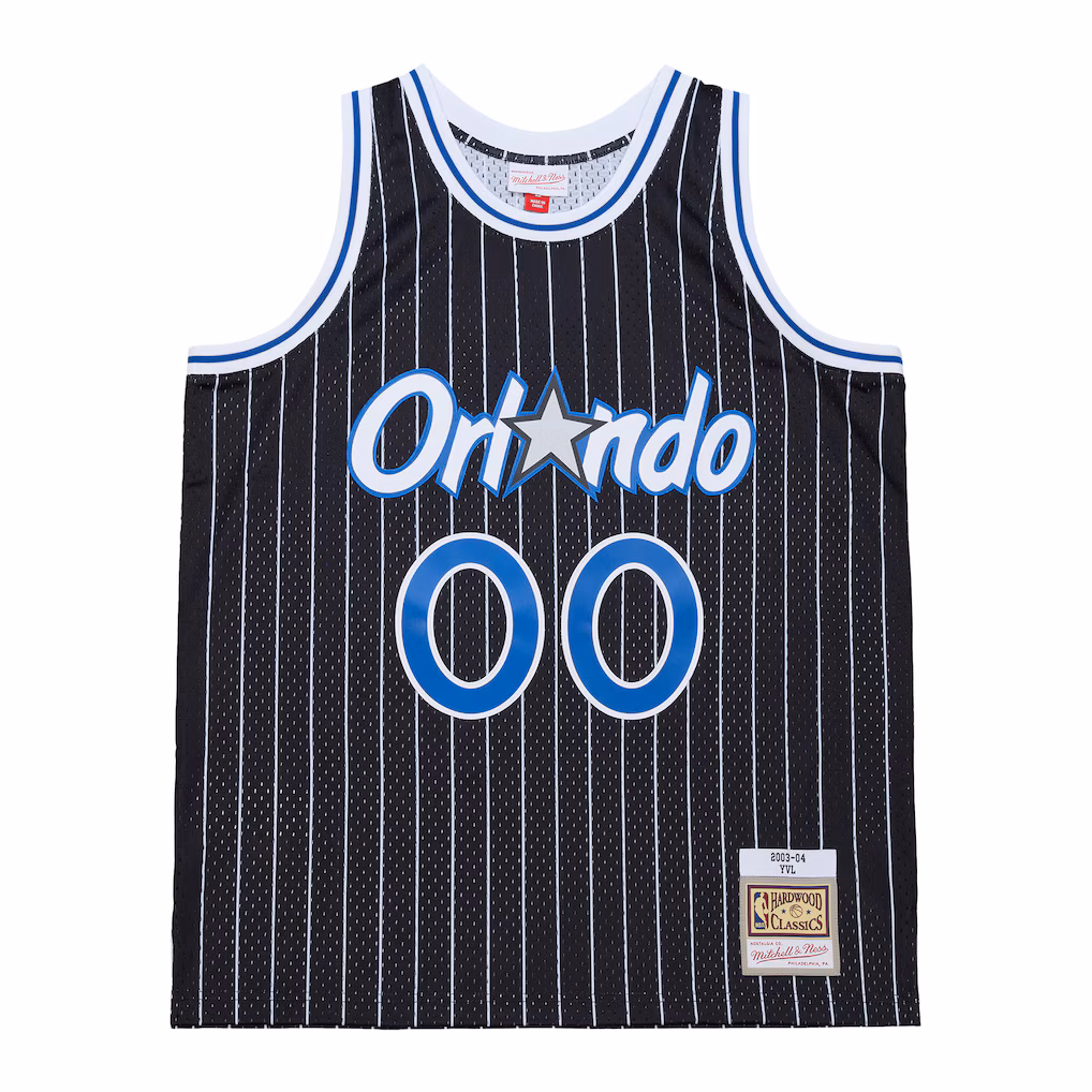 Men's Orlando Magic Mitchell & Ness x Playboi Carti Black 2003-04 Swingman Jersey - Jersey