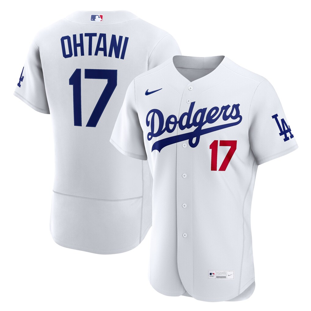 Men's Los Angeles Dodgers Shohei Ohtani Nike White Home Authentic Jersey - Jersey