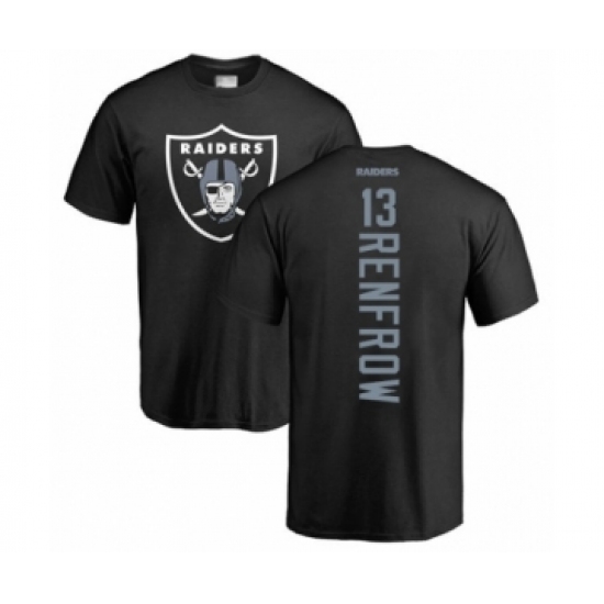 Football Oakland Raiders #13 Hunter Renfrow Black Backer T-Shirt - Jersey