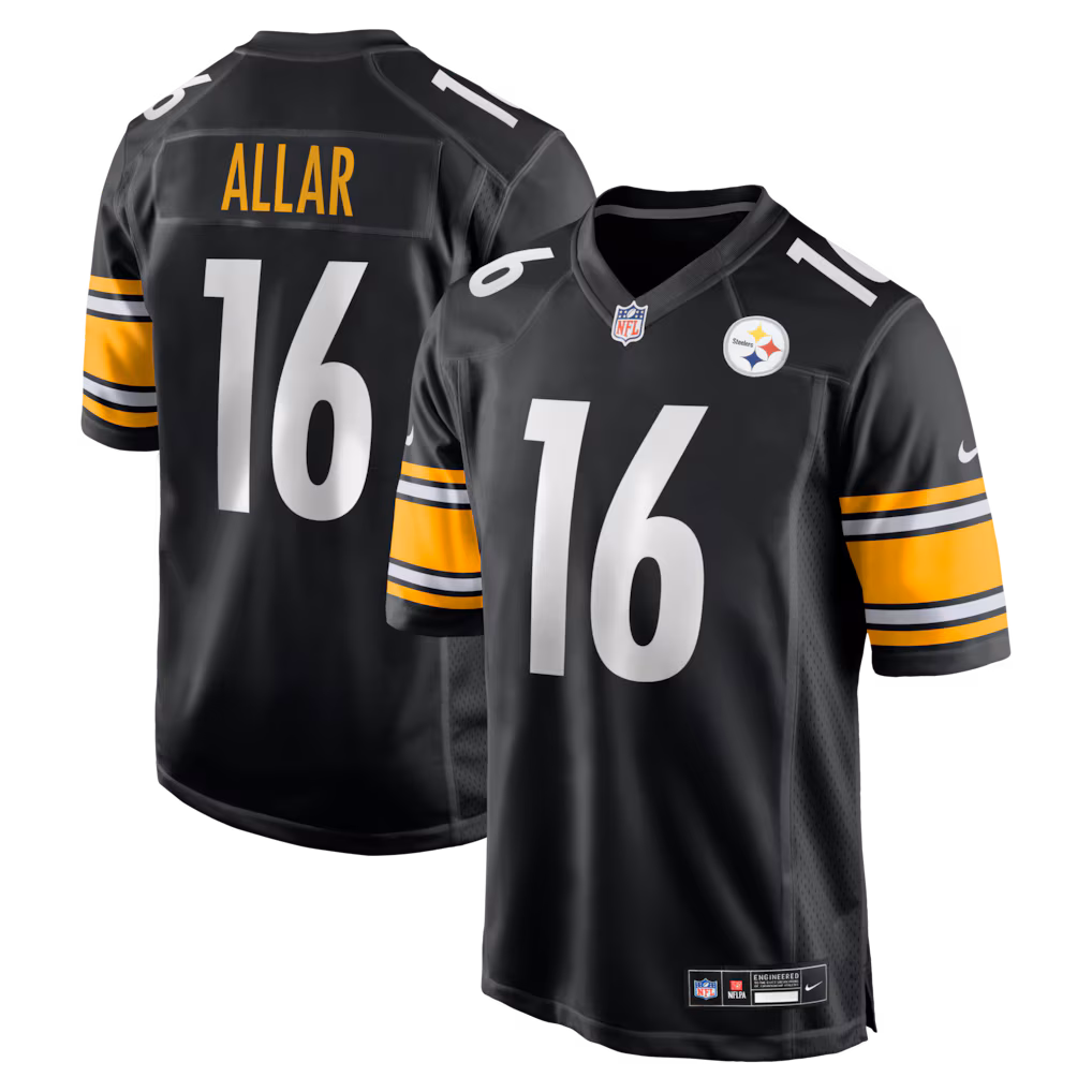 Men's Pittsburgh Steelers Drew Allar Nike Black Game Jersey - Jersey