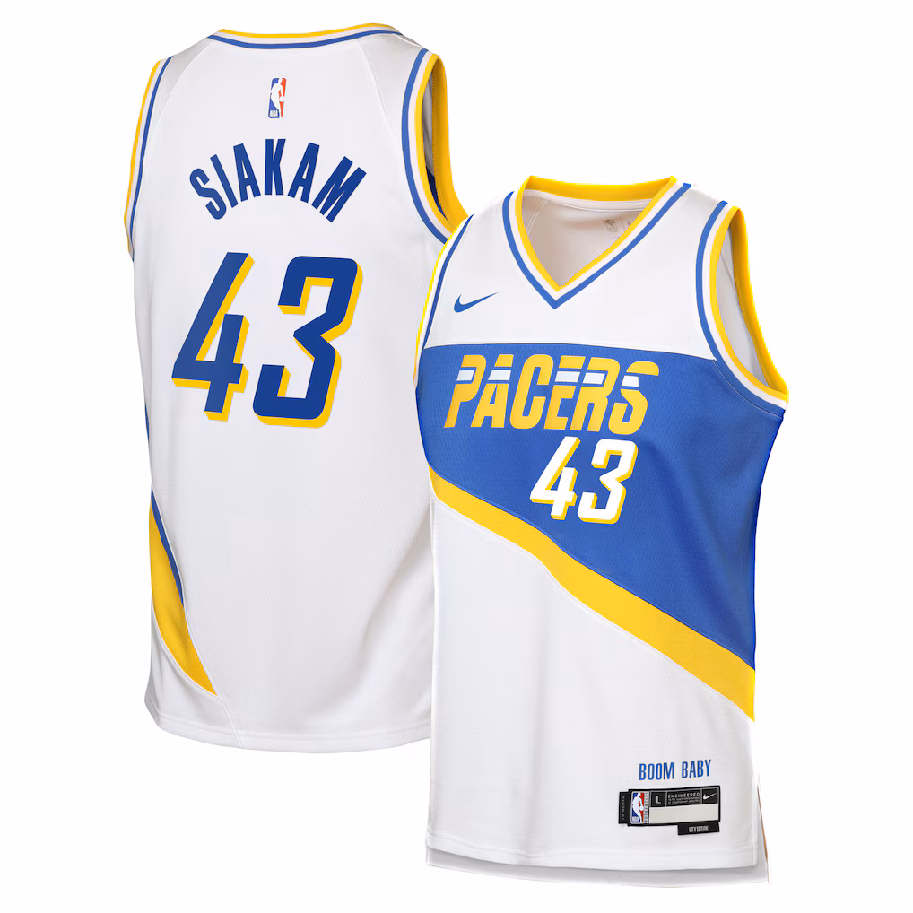 Youth Indiana Pacers Pascal Siakam Nike White 2025/26 City Edition Swingman Jersey - Jersey