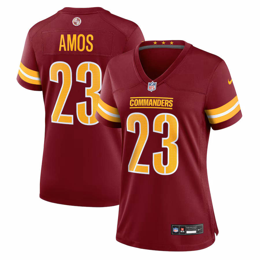 Women's Washington Commanders Trey Amos Nike Burgundy Team Game Jersey - Jersey