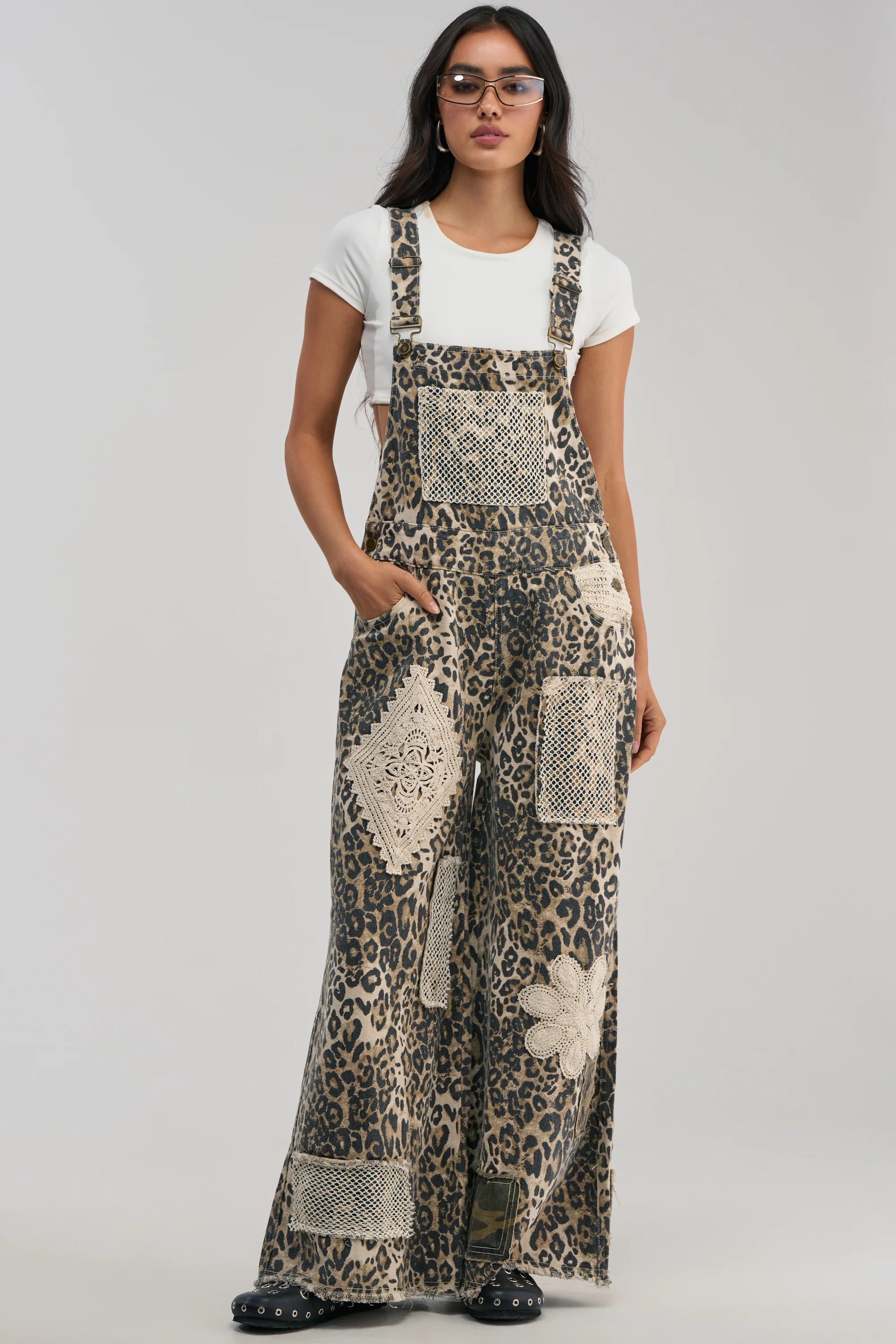 CATCH ME IN THE CITY LEOPARD OVERALLS - Akira Wear