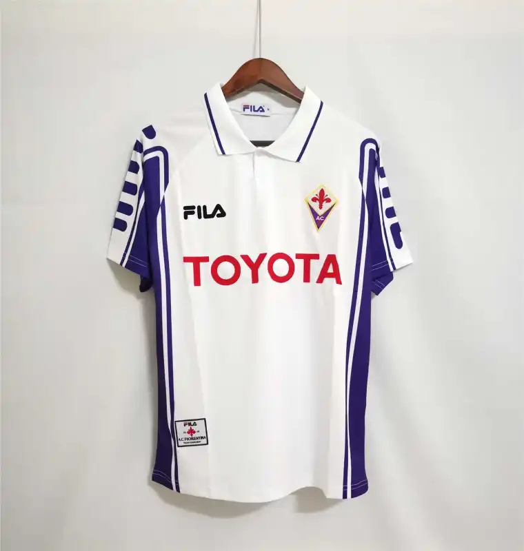 Fiorentina Retro Soccer Jersey Away Custom Shirt 1999/00 - Jersey