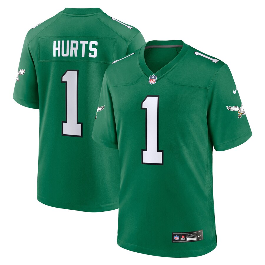 Youth Philadelphia Eagles Jalen Hurts Nike Kelly Green Alternate Game Jersey - Jersey