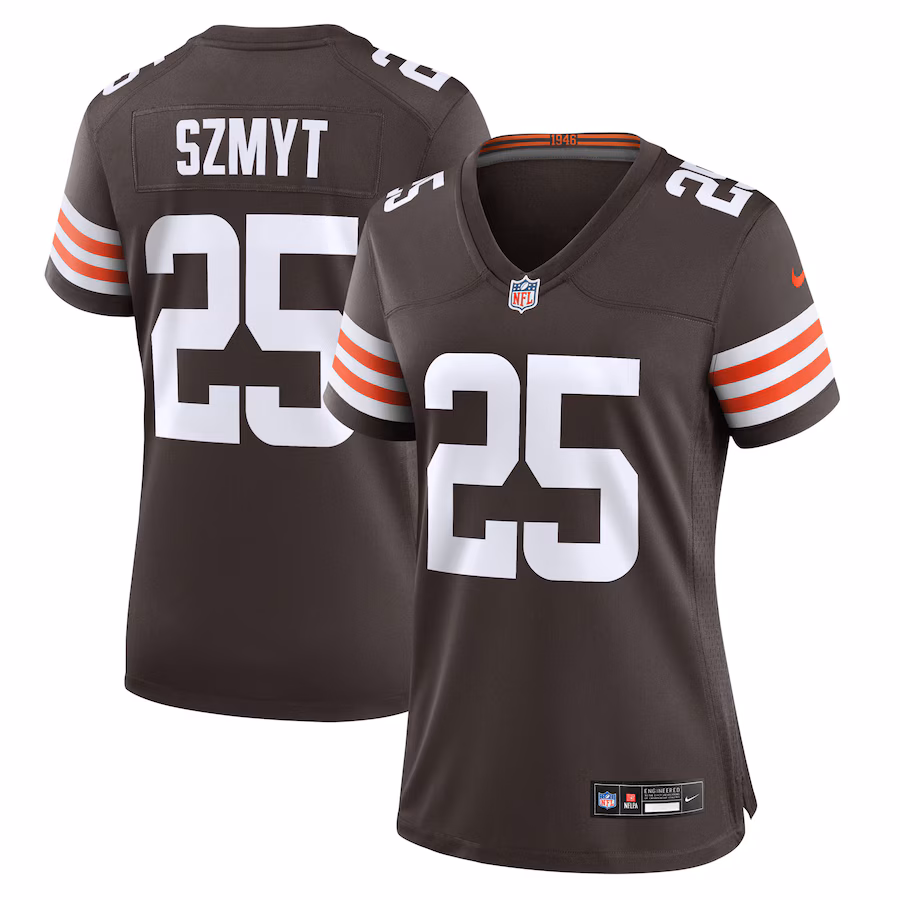Women's Cleveland Browns Andre Szmyt Nike Brown Team Game Jersey - Jersey