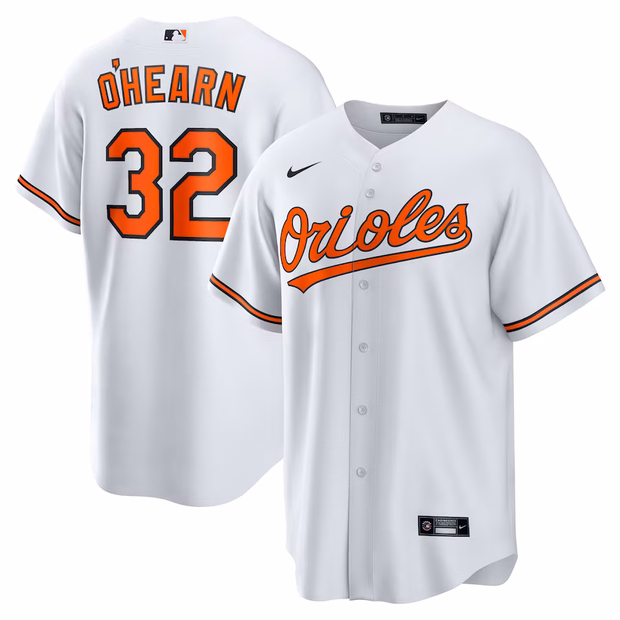 Men's Baltimore Orioles Ryan O'Hearn Nike White Home Replica Jersey - Jersey