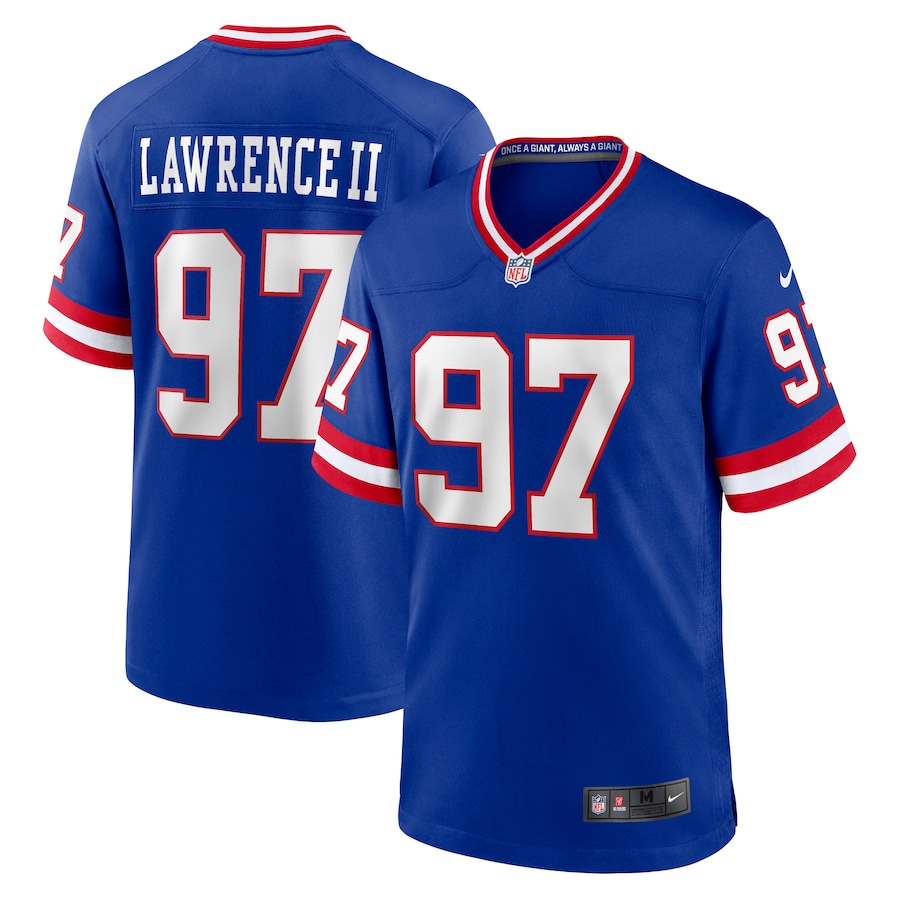 Men's New York Giants Dexter Lawrence Nike Royal Alternate Game Jersey - Jersey