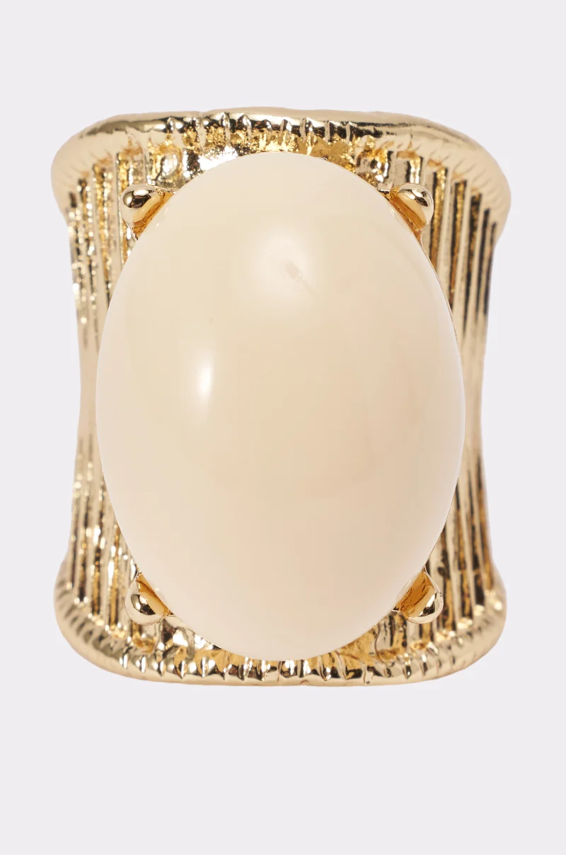 CROWN ENERGY GOLD RING IN WHITE - Akira Wear