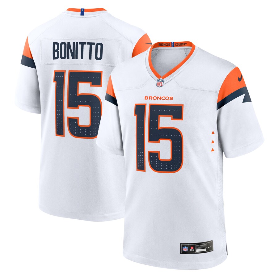 Men's Denver Broncos Nik Bonitto Nike White Game Jersey - Jersey