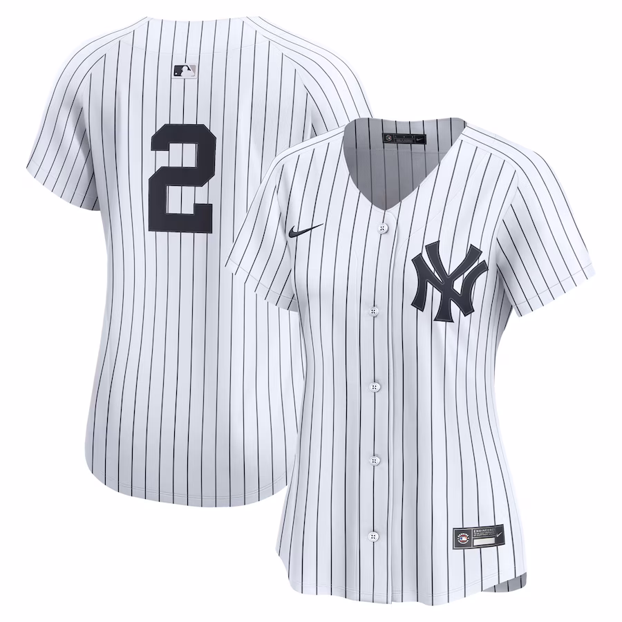 Women's New York Yankees Derek Jeter Nike White Home Limited Jersey - Jersey