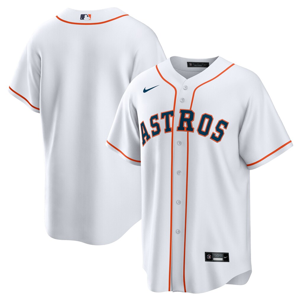 Men's Houston Astros Nike White Home Big & Tall Replica Jersey - Jersey