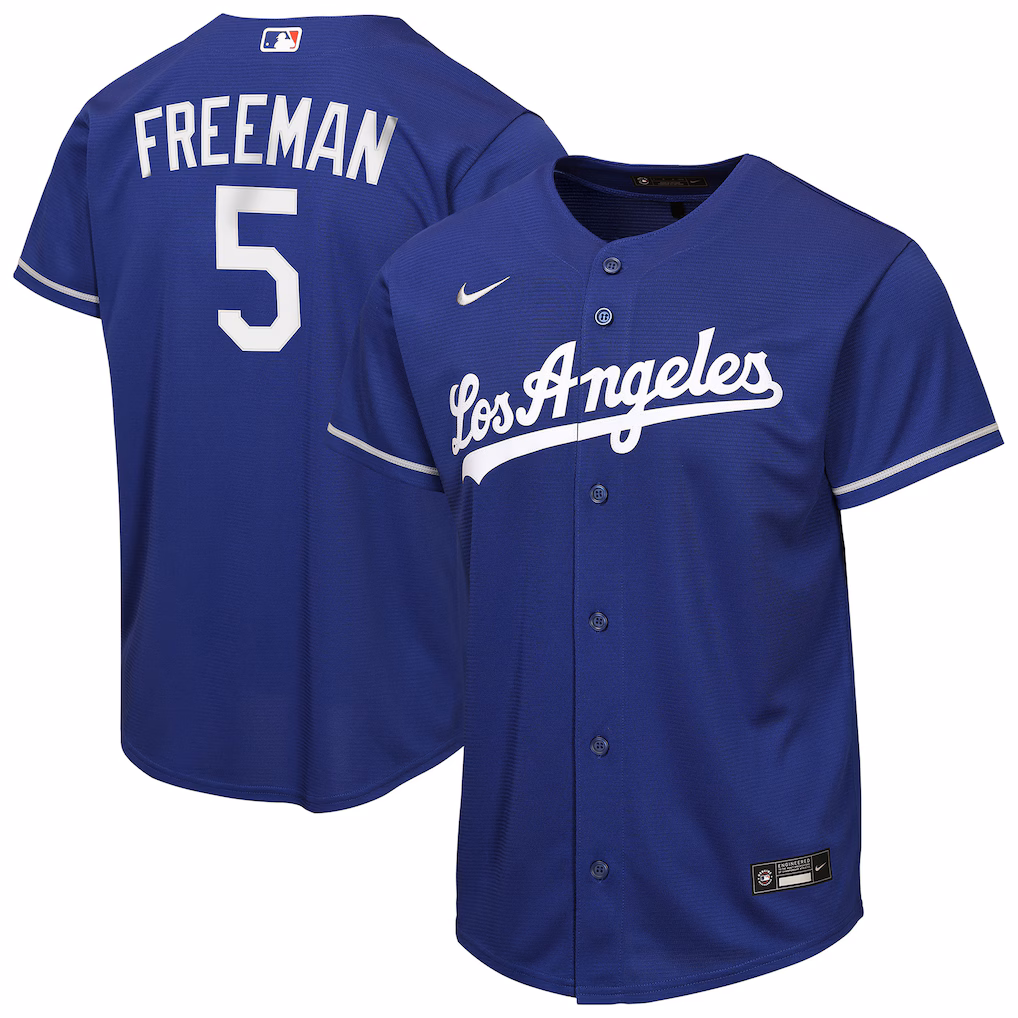 Youth Los Angeles Dodgers Freddie Freeman Nike Royal Alternate Replica Jersey - Jersey