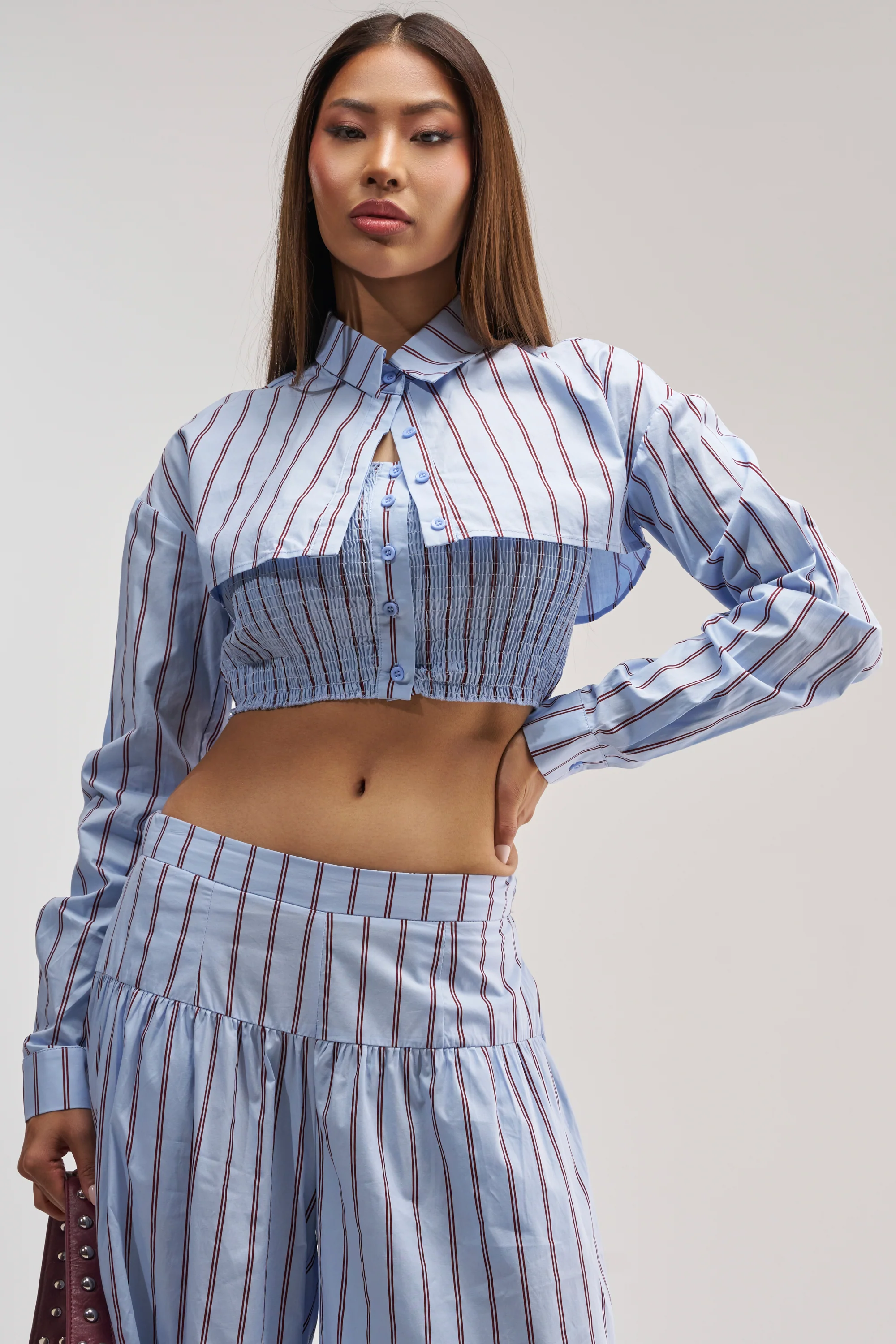 BUSINESS ONLY BUTTON DOWN IN LIGHT BLUE - Akira Wear