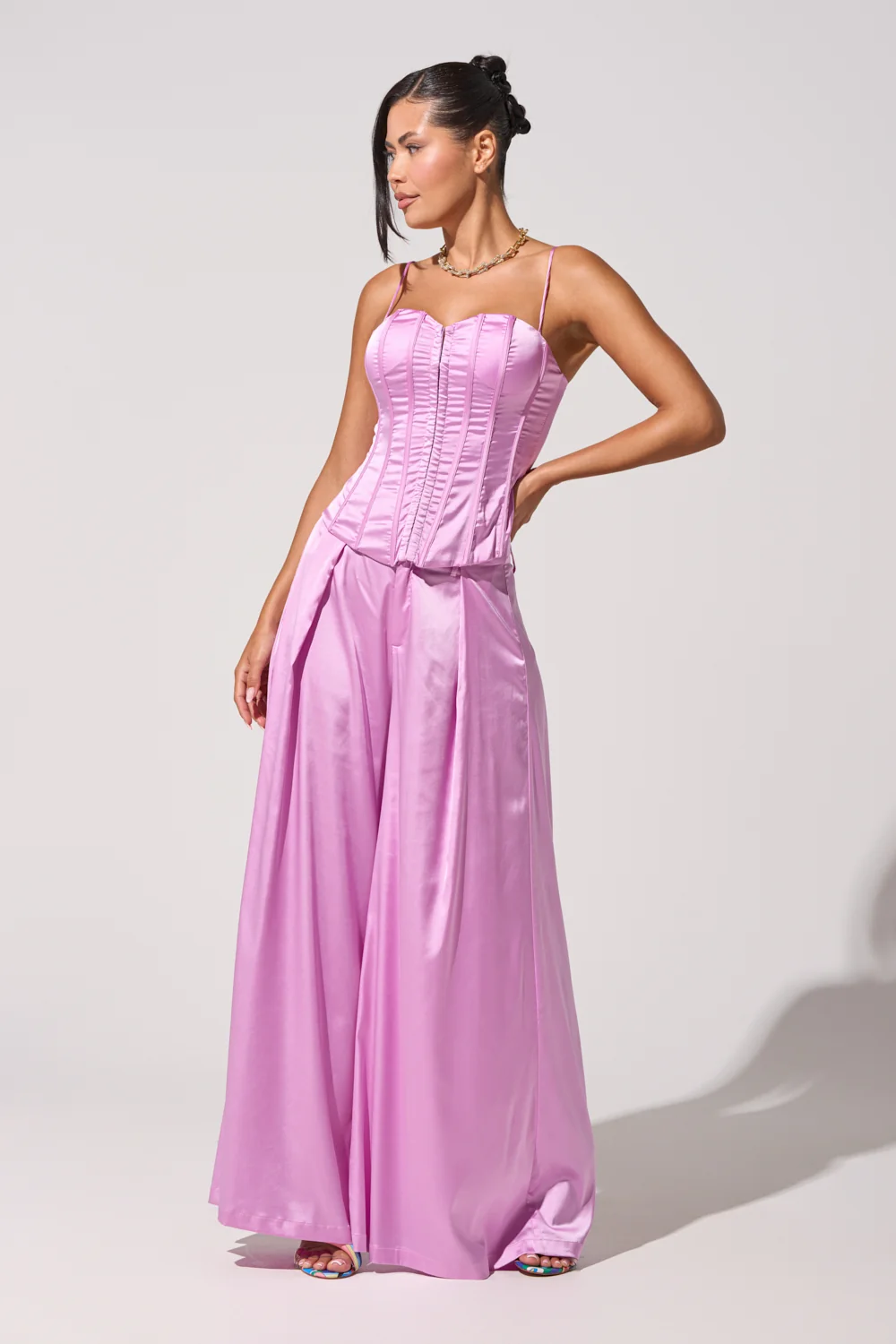 IN FULL BLOOM LIGHT PURPLE TROUSER - Akira Wear