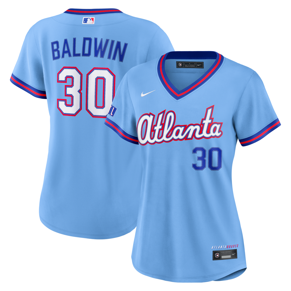 Women's Atlanta Braves Drake Baldwin Nike Powder Blue 2026 City Connect Stadium Jersey - Jersey