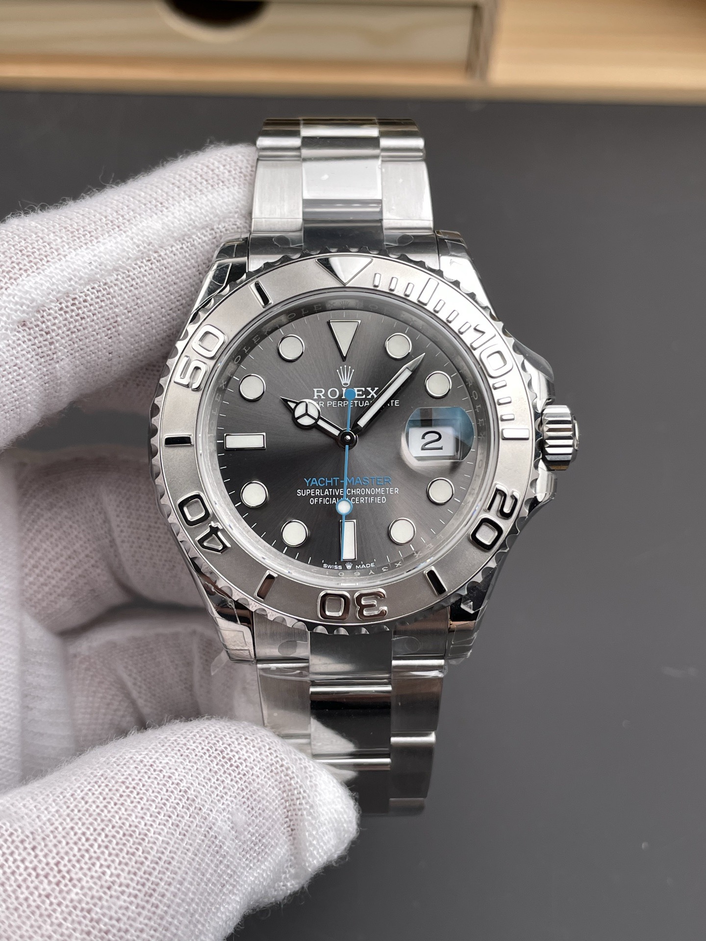 Rolex Yacht-Master Platinum Steel Automatic Watch